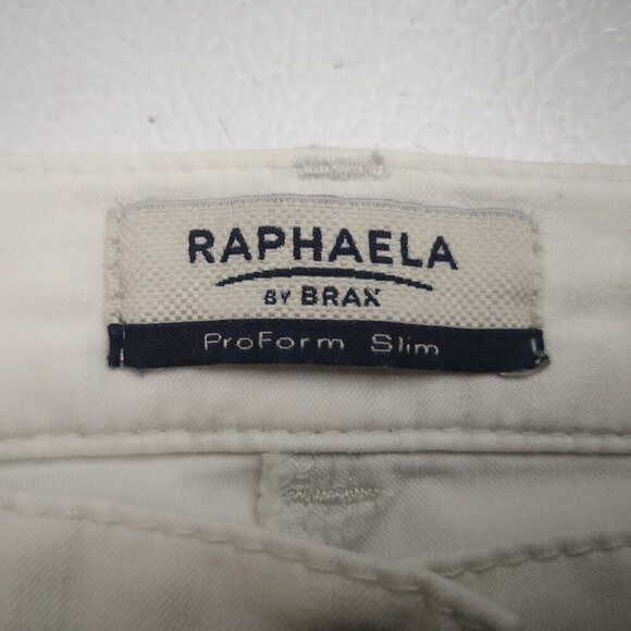 Raphaela by Brax Proform Slim Ladies Size 18R Rosanna Rocket Off White Pants - Picture 3 of 14